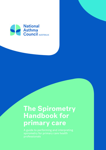 The Spirometry Handbook For Primary Care