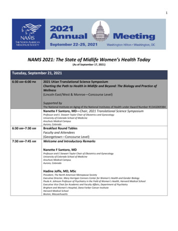NAMS 2021: The State Of Midlife Women's Health Today
