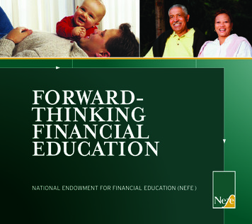 Forward-Thinking Financial Education - NEFE