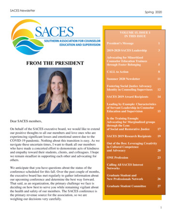 From The President - Saces