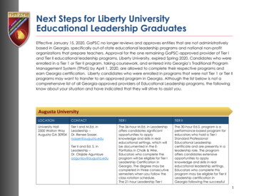 Next Steps For Liberty University Educational Leadership Graduates - GaPSC