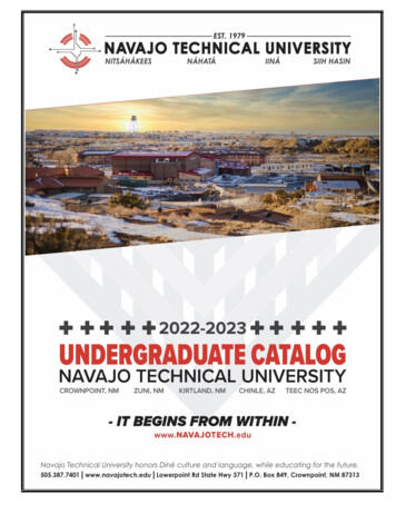 TABLE OF CONTENTS - Navajo Technical University