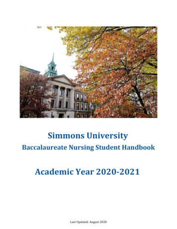 Baccalaureate Nursing Student Handbook - SC-UMT
