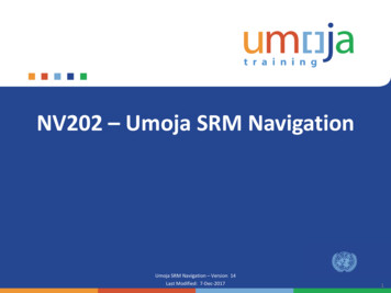 NV202 - Umoja SRM Navigation