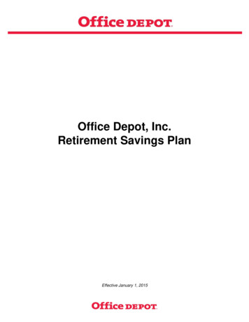 Office Depot, Inc. Retirement Savings Plan