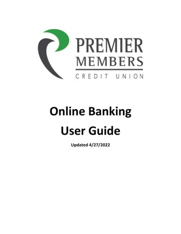 Online Banking User Guide - Premier Members CU