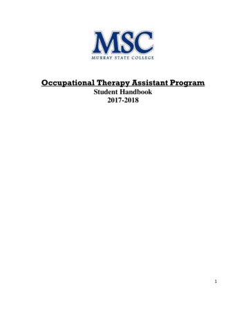 Occupational Therapy Assistant Program - Mscah 