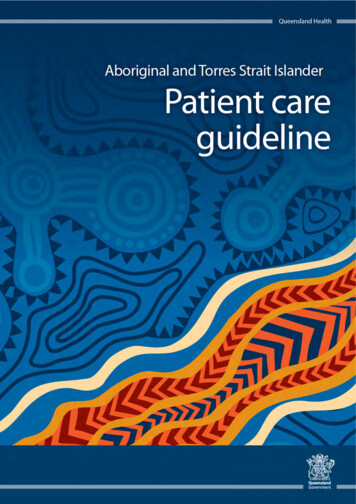 Aboriginal And Torres Strait Islander Patient Care Guidelines