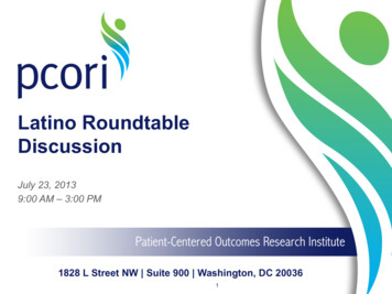 Latino Roundtable Discussion - PCORI