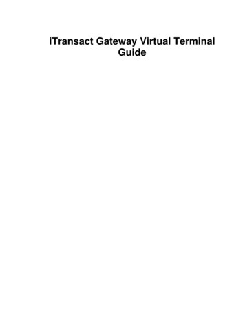 ITransact Gateway Virtual Terminal Guide