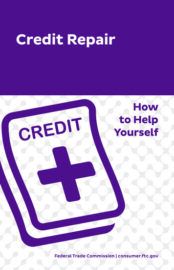 Credit Repair: How To Help Yourself - Consumer Information