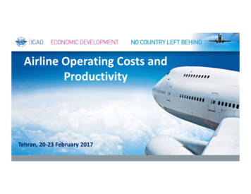 Airline Operating Costs And Productivity - ICAO