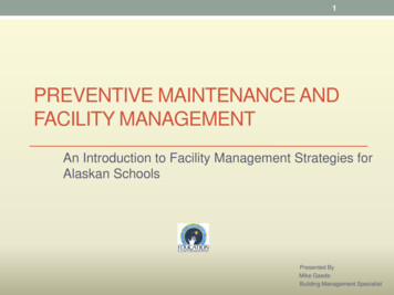 Preventive Maintenance And Facility Management - Alasbo