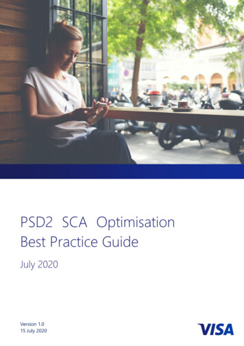 PSD2 SCA Optimisation Best Practice Guide