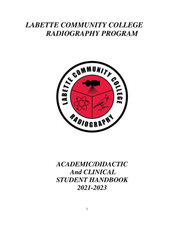 Labette Community College Radiography Program