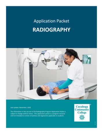 RADIOGRAPHY - Cuyahoga Community College