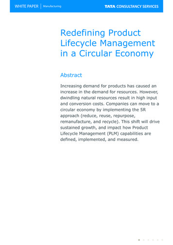 Redefining Product Lifecycle Management In A Circular Economy