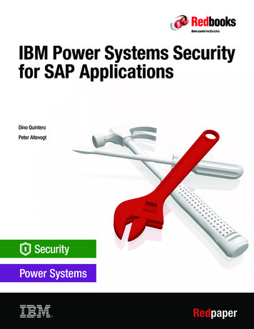 IBM Power Systems Security For SAP Applications