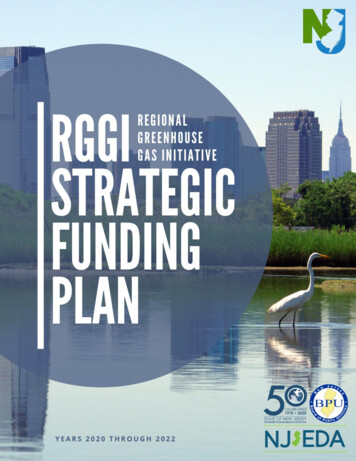 RGGI Strategic Funding Plan - Government Of New Jersey