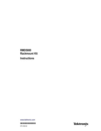 RMD5000 Rackmount Kit Instructions - Tektronix