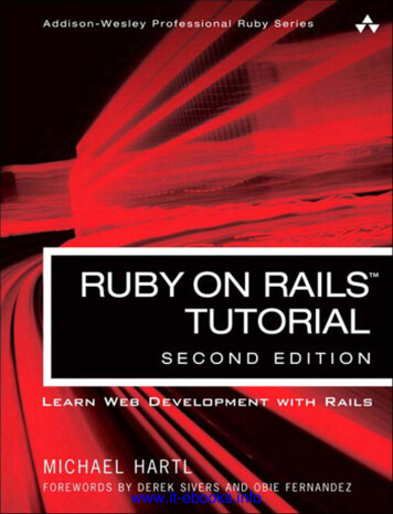 Ruby On Rails Tutorial: Learn Web Developments With Rails - GUTL