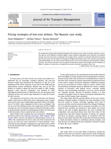 Journal Of Air Transport Management - Università Ca' Foscari Venezia