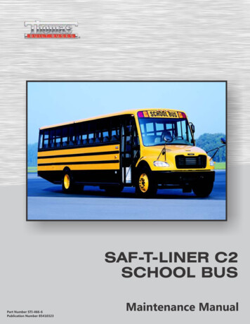 Saf-T-Liner C2 School Bus Maintenance Manual - Nelson's Bus