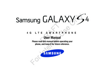 4G LTE SMARTPHONE User Manual Internal - AT&T