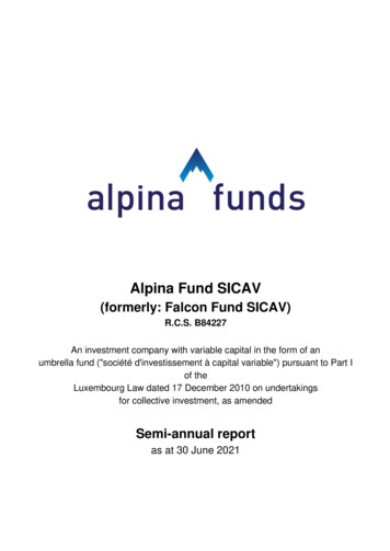 Alpina Fund SICAV - Falcon Fund Management