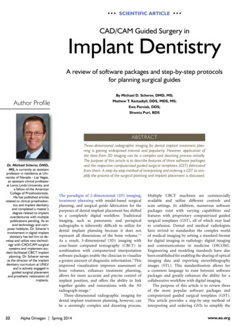 CAD/CAM Guided Surgery In Implant Dentistry - Michael Scherer, DMD, MS