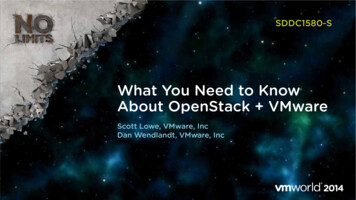 What You Need To Know About OpenStack VMware
