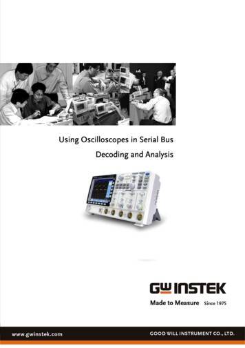Using Oscilloscopes In Serial Bus Decoding And Analysis . - TestEquity