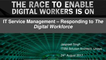 IT Service Management Responding To The Digital Workforce