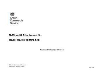 G-Cloud 8 Attachment 5 - RATE CARD TEMPLATE - SCC