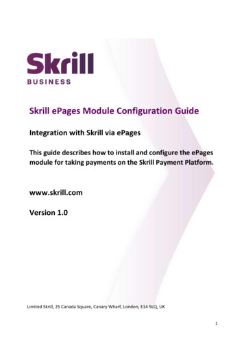 Skrill EPages Module Configuration Guide - Archive 