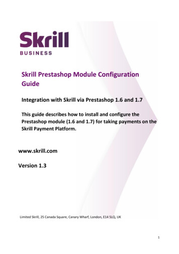 Skrill Prestashop Module Configuration Guide