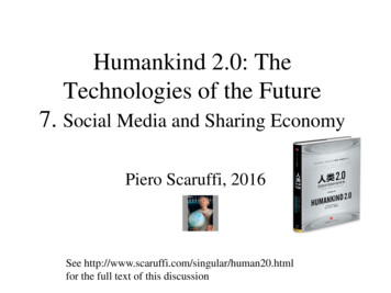 Social Media And Sharing Economy - Piero Scaruffi