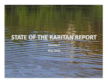 STATE OF THE RARITAN REPORT - Rutgers University