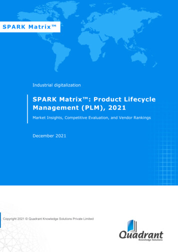 SPARK Matrix : Product Lifecycle Management ( PLM ) , 202 1