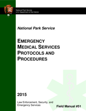 EMERGENCY MEDICAL SERVICES PROTOCOLS AND PROCEDURES - UCSF Fresno