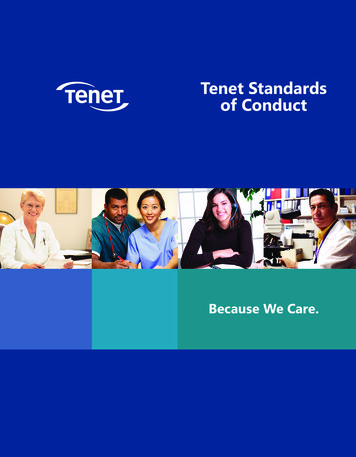 Tenet Standards Of Conduct - Mcgaw.northwestern.edu