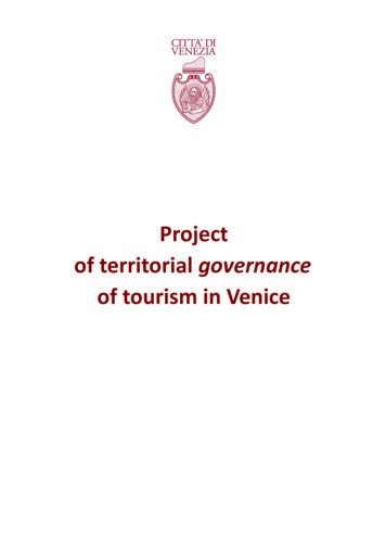 Project Of Territorial Governance - Comune Di Venezia.