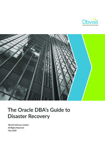 The Oracle DBA's Guide To Disaster Recovery