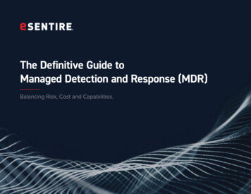 The Definitive Guide To Managed Detection And Response MDR