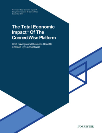 The Total Economic Impact Of The ConnectWise Platform