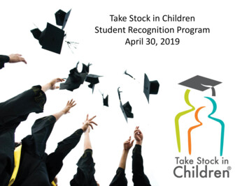 Take Stock In Children Student Recognition Program April 30, 2019