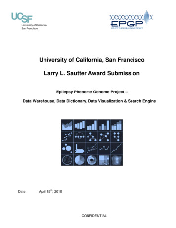 University Of California, San Francisco Larry L. Sautter Award . - UCOP