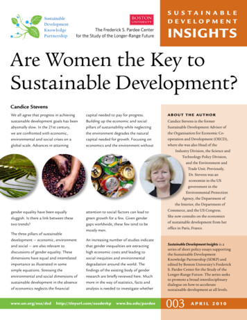 Are Women The Key To Sustainable Development?