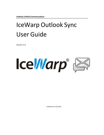 IceWarp Unified Communications IceWarp Outlook Sync User Guide