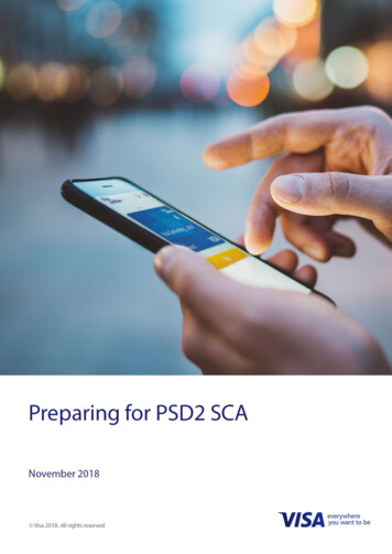 Preparing For PSD2 SCA - Visa
